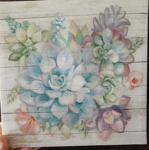 Succulent canvas